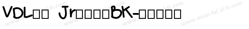 VDLロゴ JrブラックBK字体转换